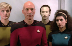 Captain Picard and his crew
