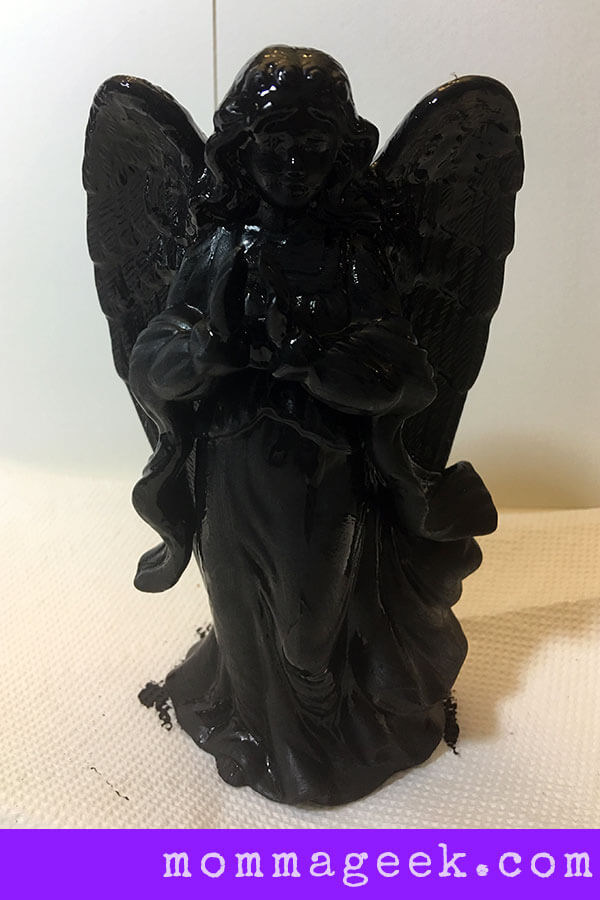Painted haunted statue